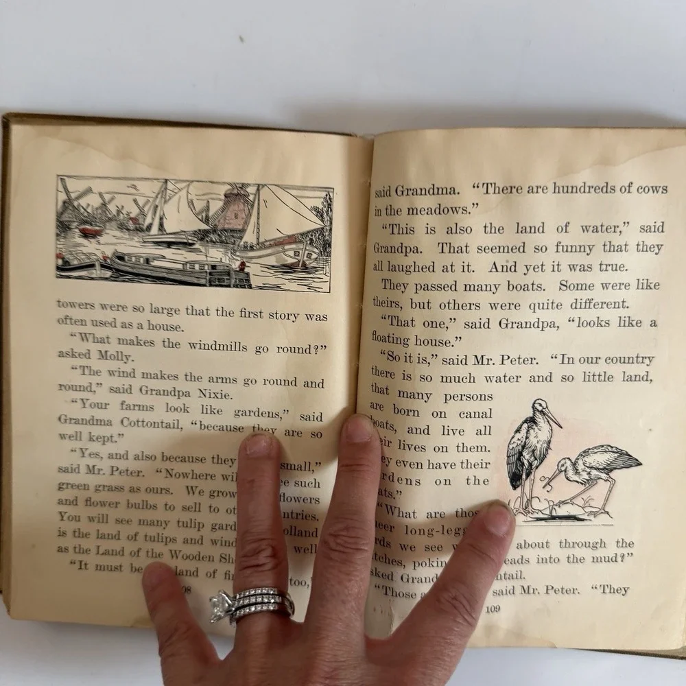 Nixie Bunny In Holiday Land by Sindelar 1917 Old Antique Vintage Children's Book